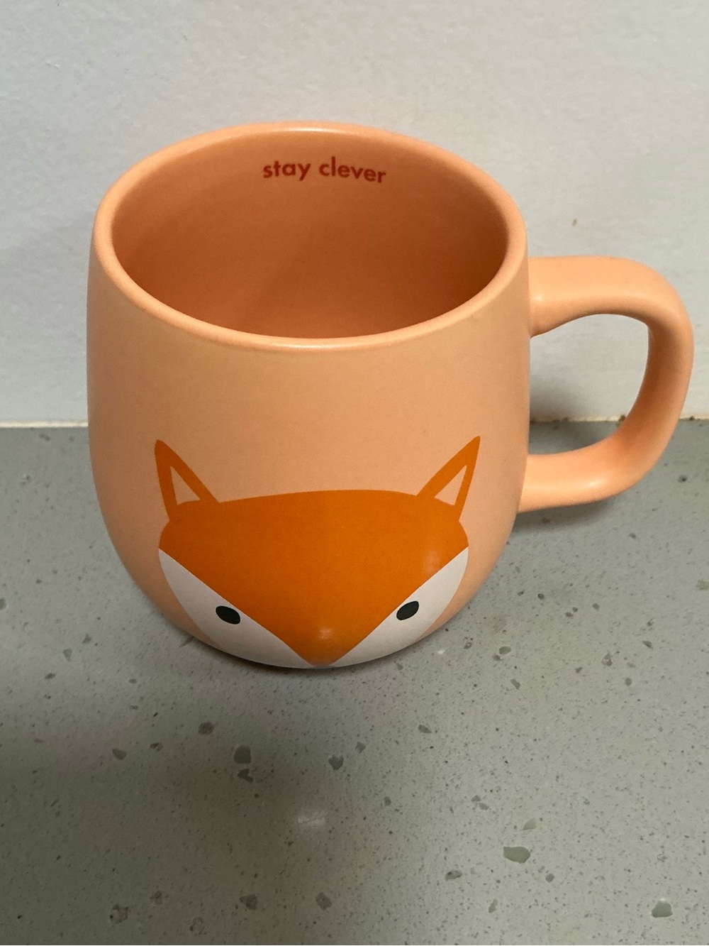 🦊 Indigo Fox Ceramic Mug – “Stay Clever” Coffee  Cup | Cute Woodland Animal 🦊